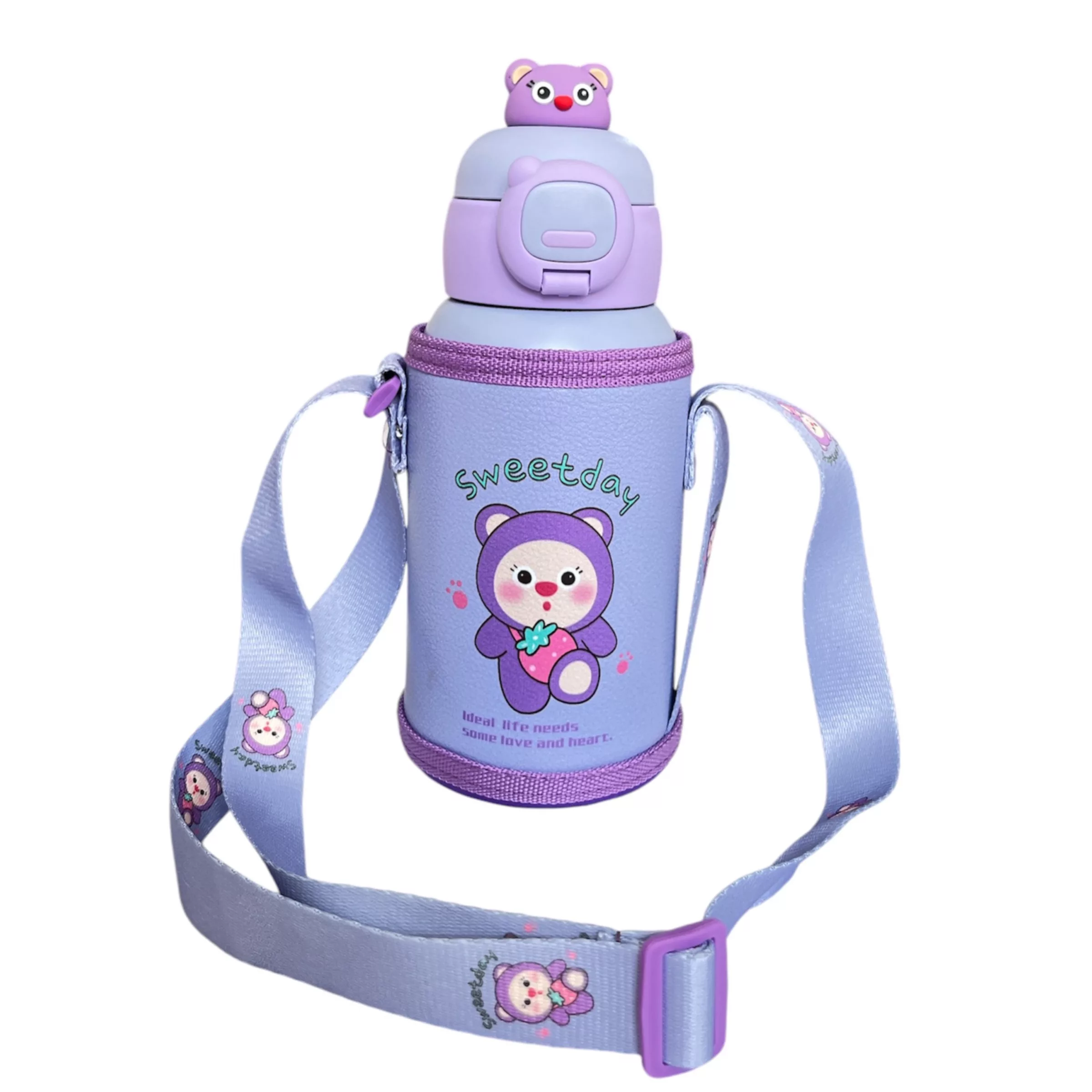 فلاسک کودک دو درب مدل تدی کد VT2721 گنجایش 0.5 لیتر