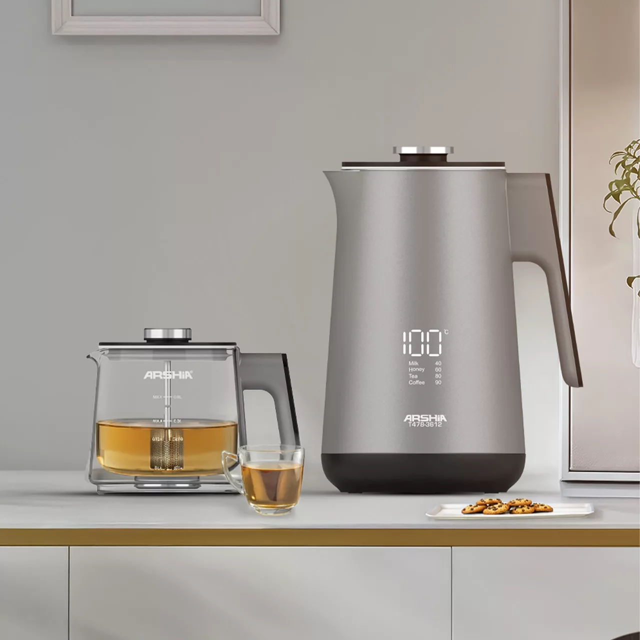 چای ساز روی هم عرشیا مدل T478-3612