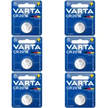 باتری سکه ای وارتا مدل CR 2016 مجموعه 6 عددی