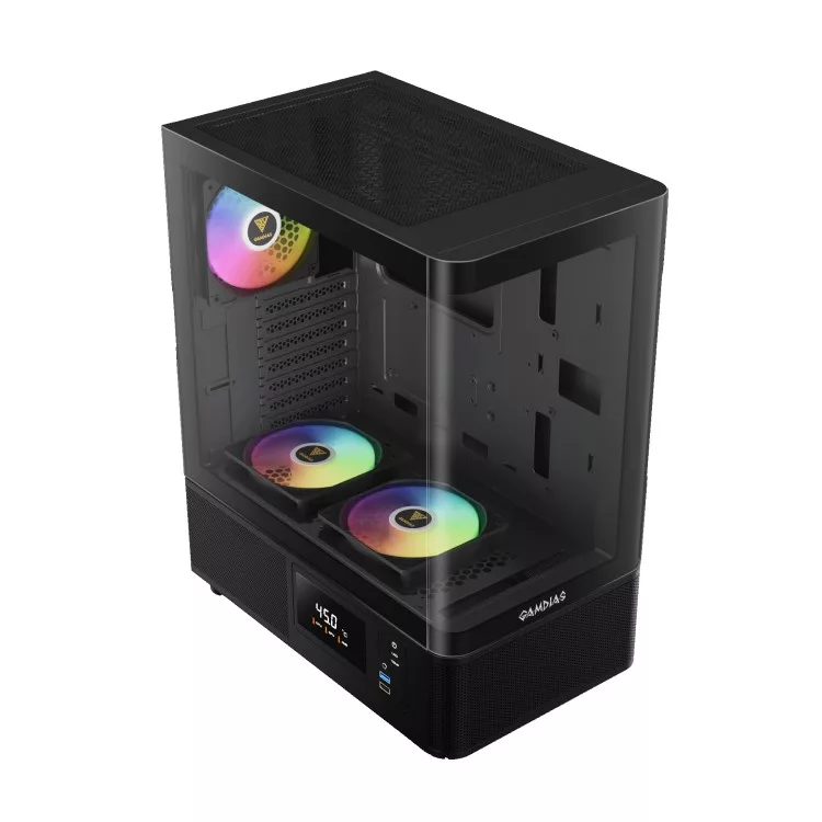 کیس کامپیوتر گیمینگ گیم دیاس مدل ATLAS E2 CG BK