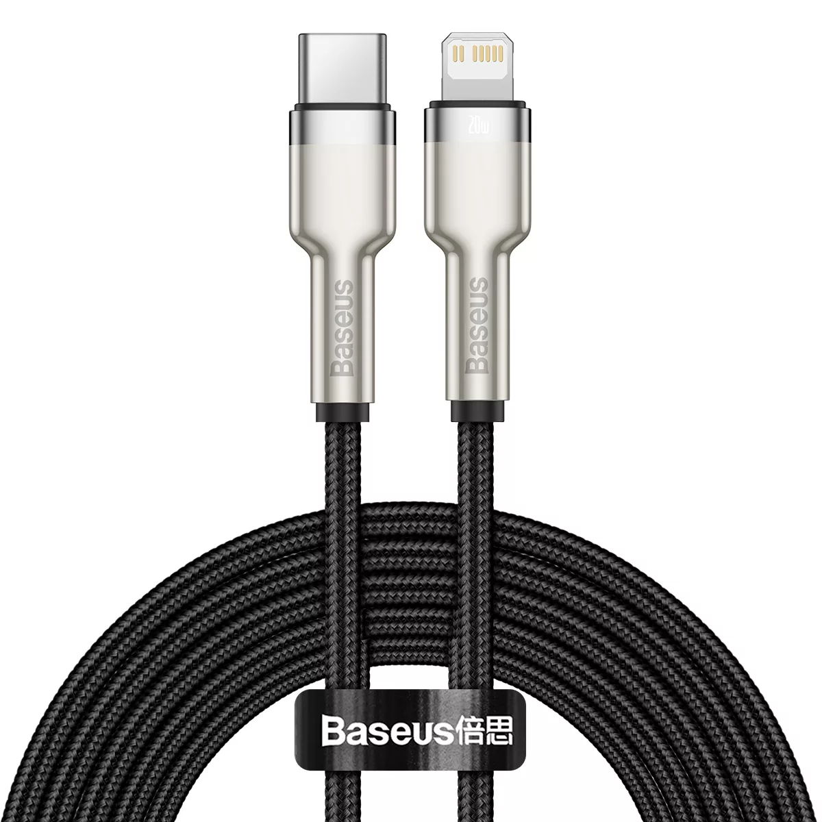 کابل تبدیل USB-C به لایتنینگ باسئوس مدل Cafule series metal data cable PD طول 2 متر