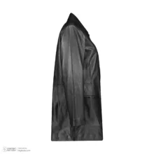 کت چرم زنانه چرم مشهد مدل b0480-001 رنگ مشکی