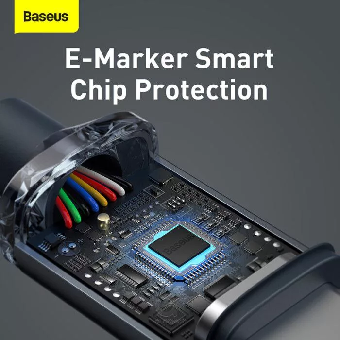 کابل USB-C بیسوس مدل Crystal Shine 100W New Pack طول 2 متر