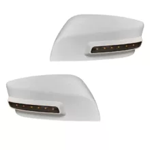 فلاپ آینه چراغدار خودرو کالانیکس مدل FEL-QUKICKWH10368 مناسب برای کوییک مجموعه 2 عددی