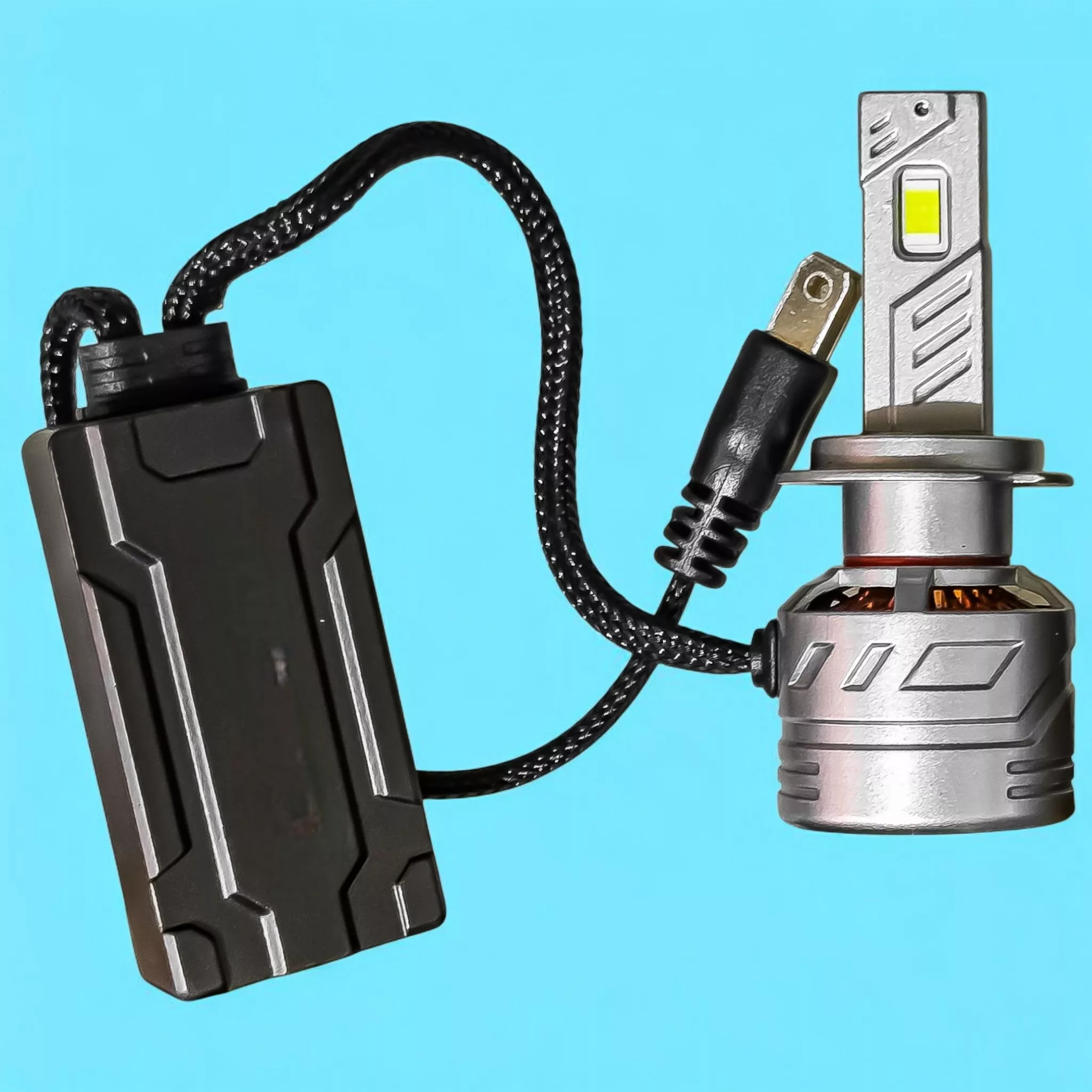 هدلایت نور پایین چراغ جلو تک حالته بست یدک مدل یخی کد CB1300 پایه H7 مناسب برای پراید 132 و 111 بسته 2 عددی