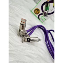 کابل تبدیل USB-C و USB-A / Lightning / USB سنتکس مدل C27 طول 1متر