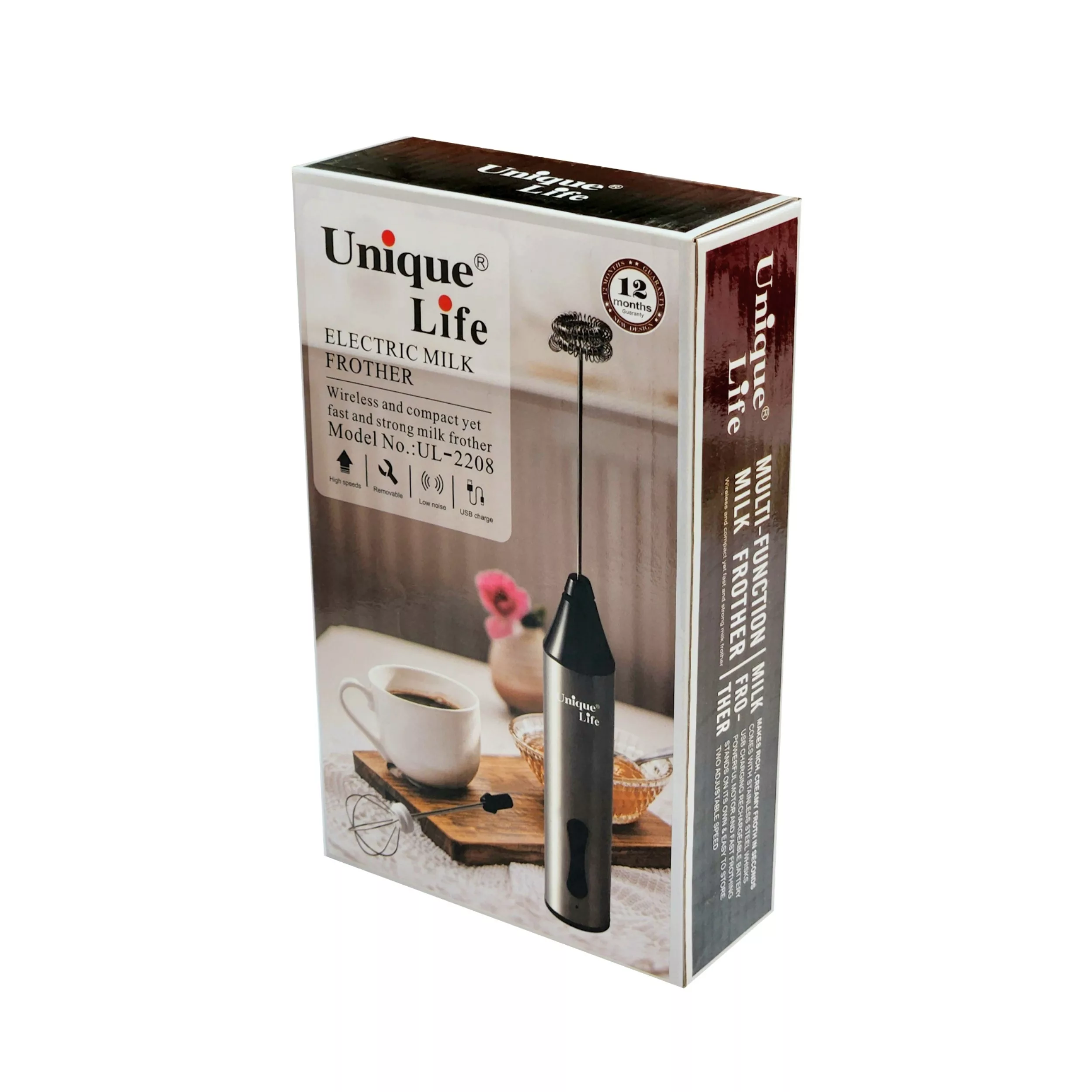 کف ساز شیر مدل فومر و همزن یونیک لایف UL-2208
