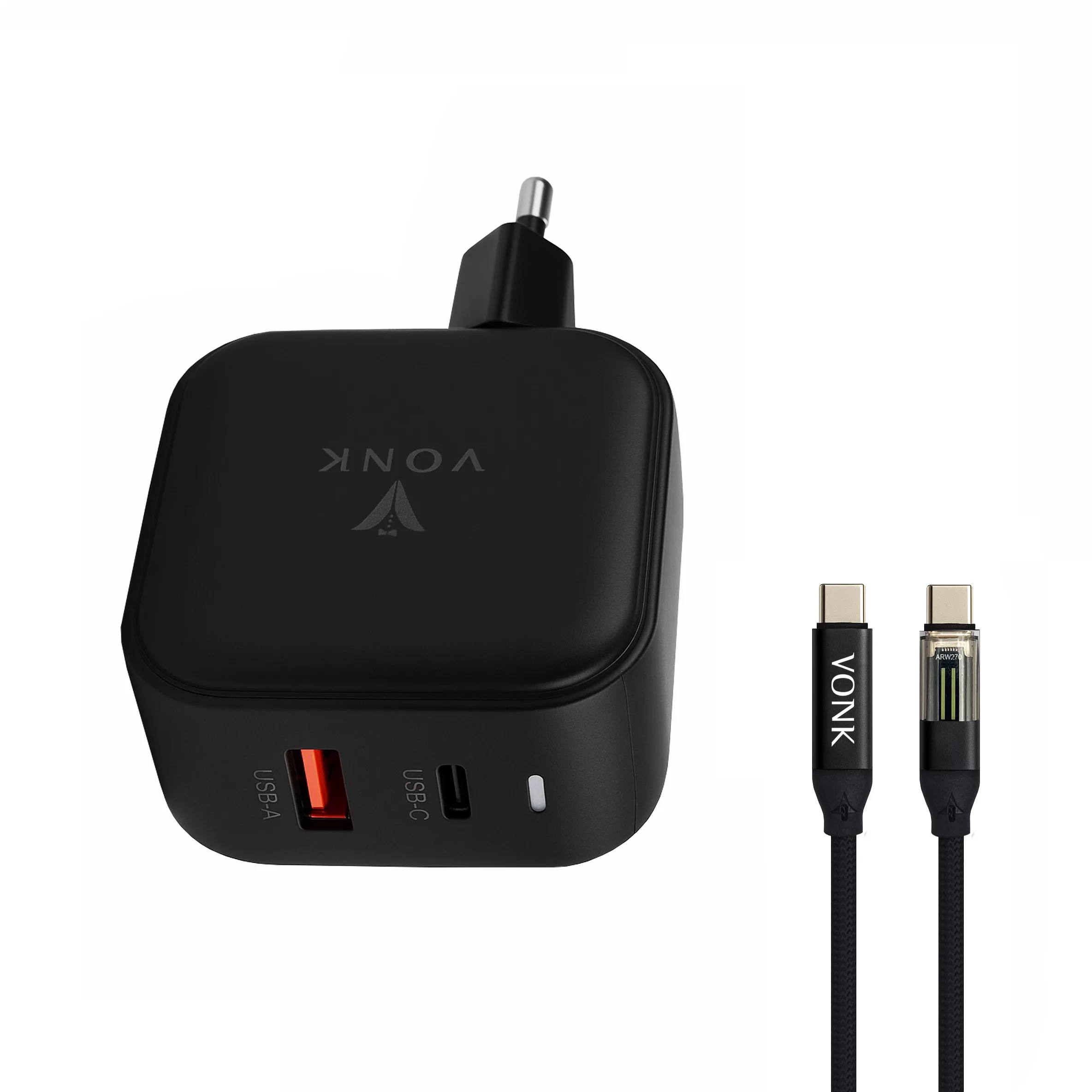 شارژر دیواری 45 وات وونک مدل CA-45 به همراه کابل USB-C