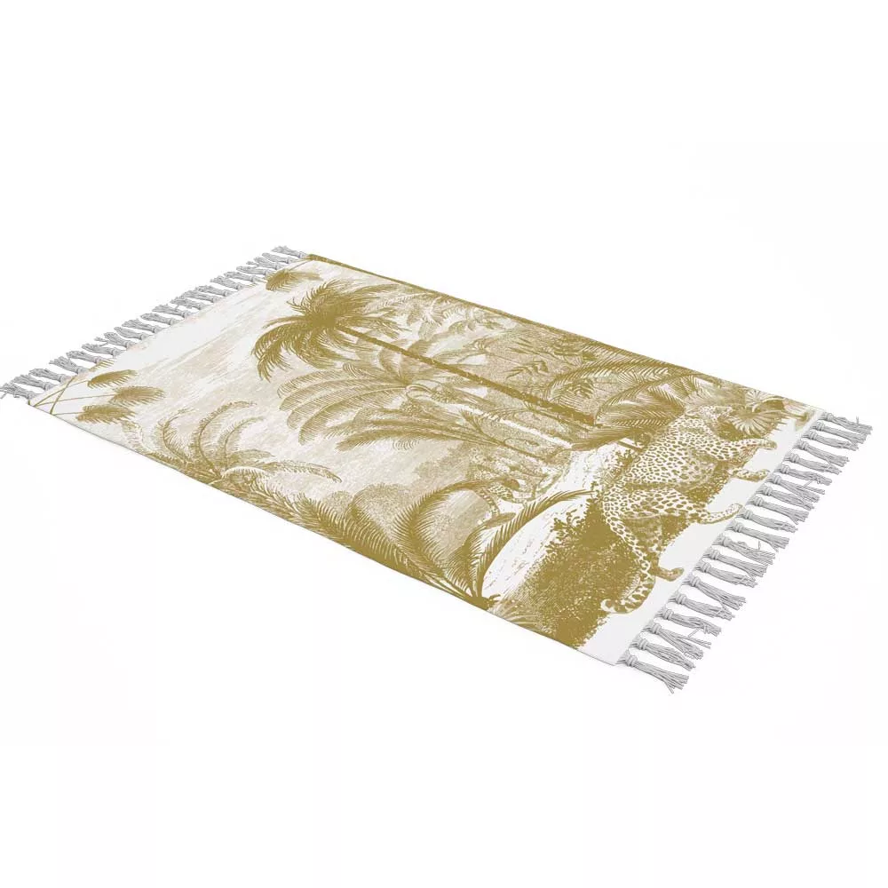 شال مبل طرح ببر کد H2SH1019 سایز 98x180 سانتی متر