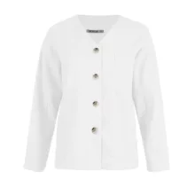 کت زنانه سرژه مدل 232158 رنگ سفید