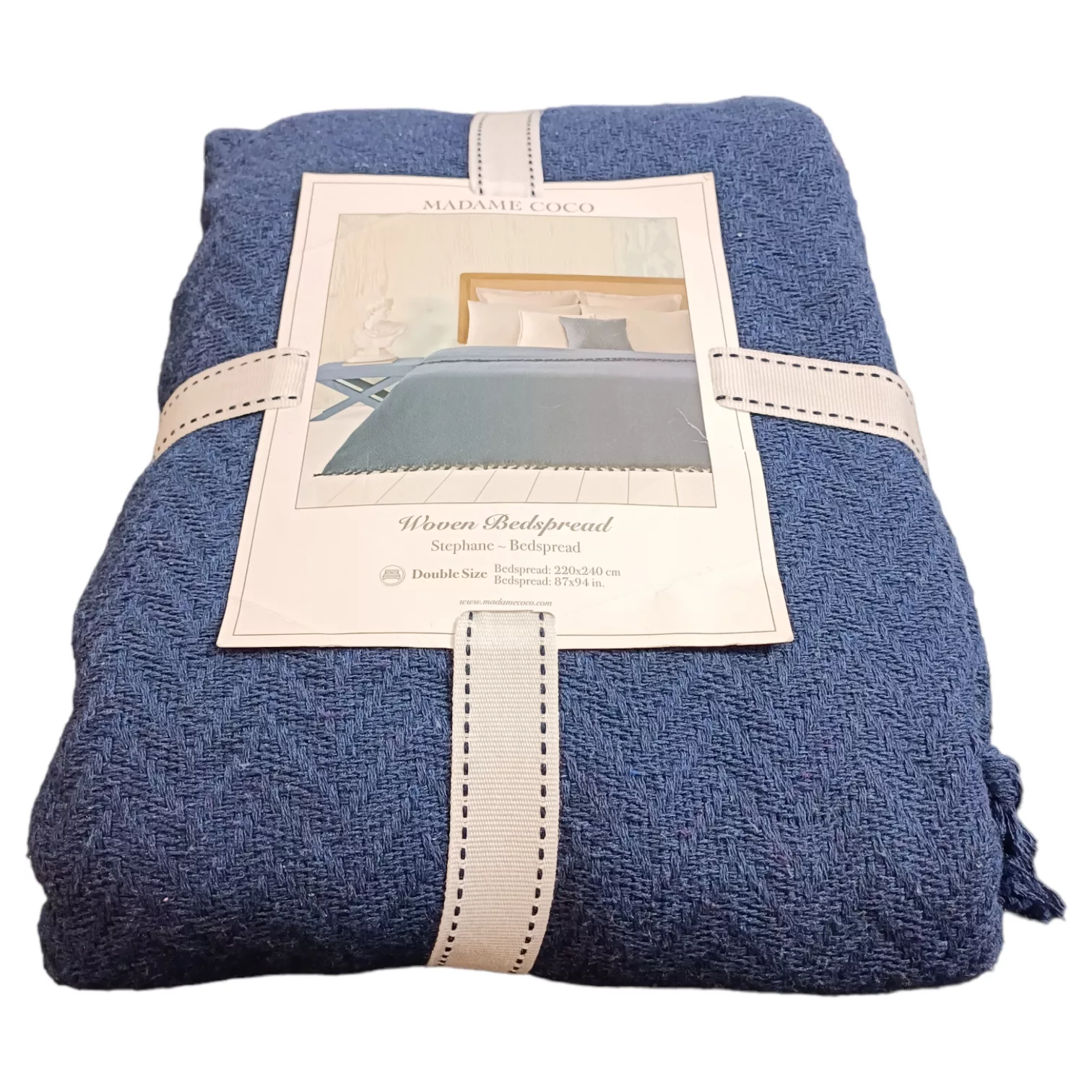 روتختی مادام کوکو مدل Stephane Lacivert Yatak Ortusu یک نفره سایز 220×160 سانتی متر