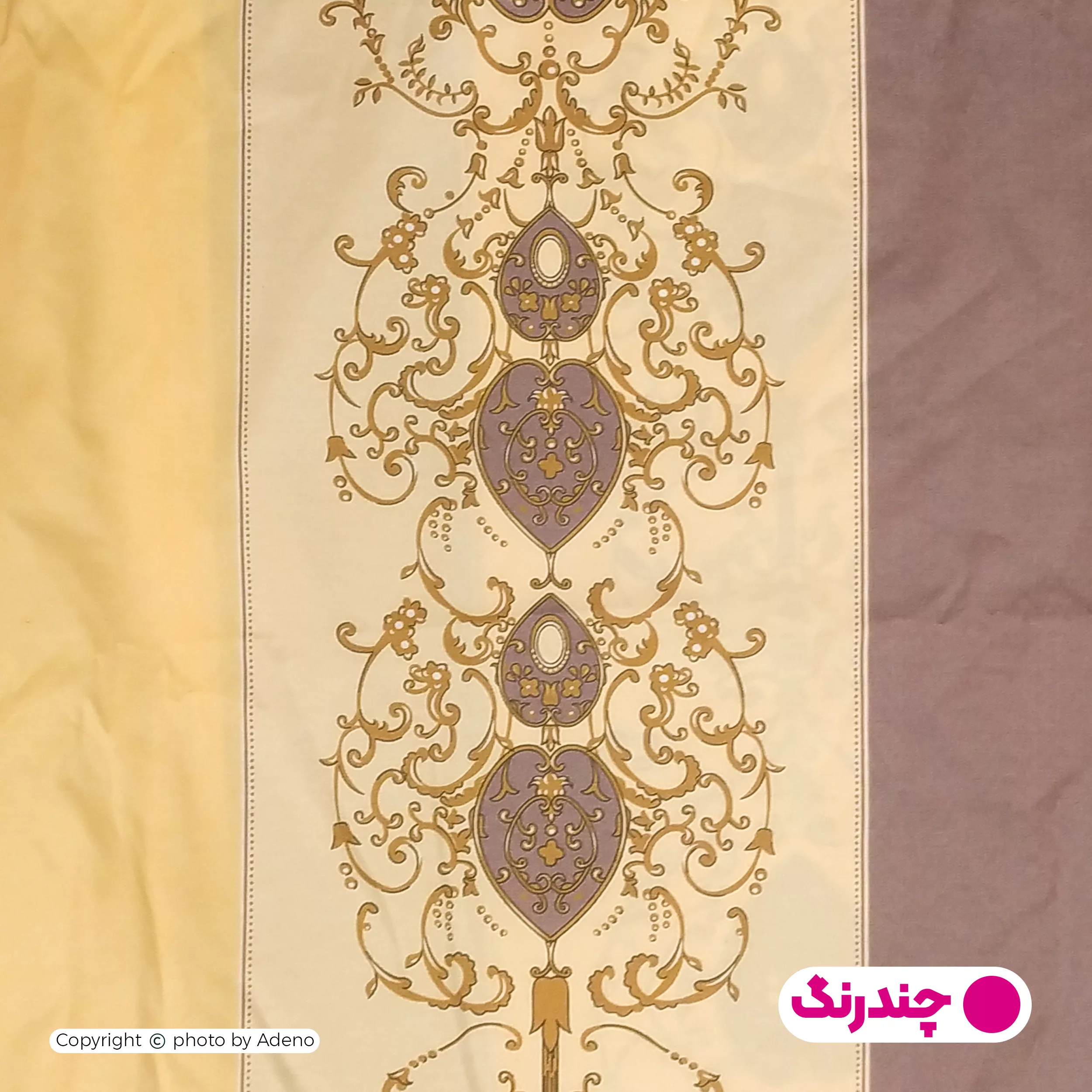 ملحفه تشک مهمان آدنو مدل درباری کد IR101 سایز 90x190 سانتی متر