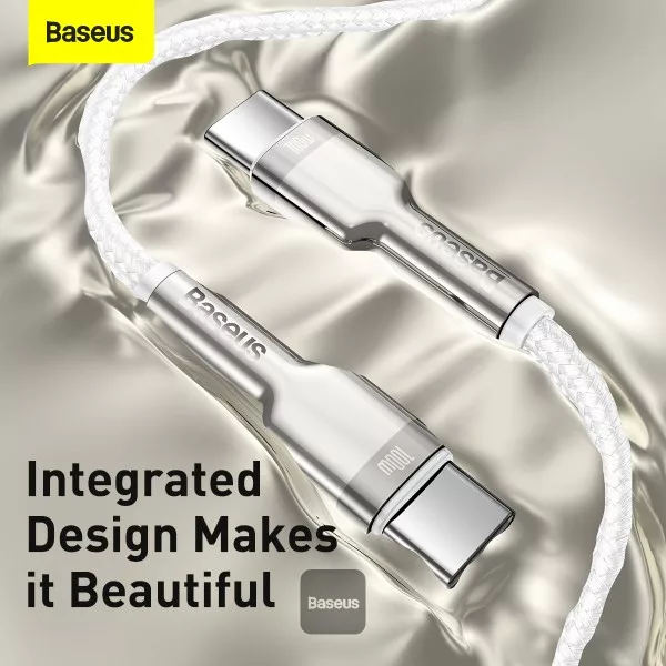 کابل تبدیل USB-C باسئوس مدل Cafule Series Metal Data Cable (100W) طول 1 متر