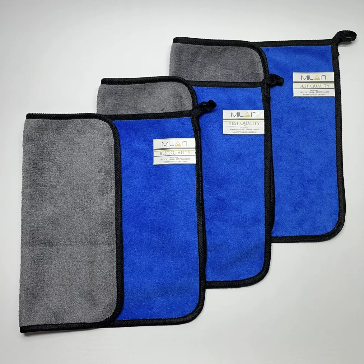 دستمال تمیز کننده LCD میلان مدل سوپر میکروفایبر پلاس بسته 3 عددی