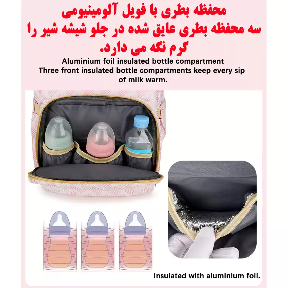 کوله پشتی لوازم کودک مدل 8040