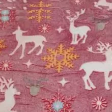 پتو مسافرتی 1 نفر مدل گوزن زمستانی سایز 150x200 سانتیمتر