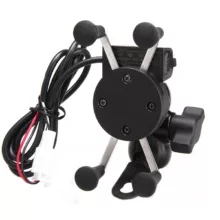 پایه نگهدارنده موبایل شارژر دار مناسب برای موتورسیکلت مدل Phone charging bracke