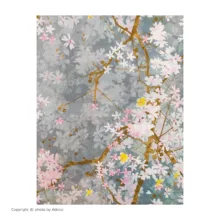 ملحفه آدنو مدل شکوفه کد CH60 دونفره سایز 180x200 سانتی متر