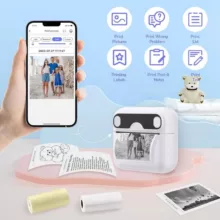 پرینتر لیبل زن ناب سل مدل پرتابل حرارتی شارژی کد NAAB-BL001