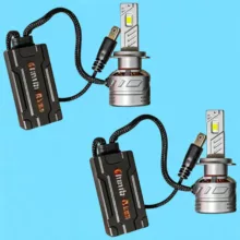 هدلایت نور پایین چراغ جلو تک حالته بست یدک مدل یخی کد CB1300 پایه H7 مناسب برای پراید 132 و 111 بسته 2 عددی