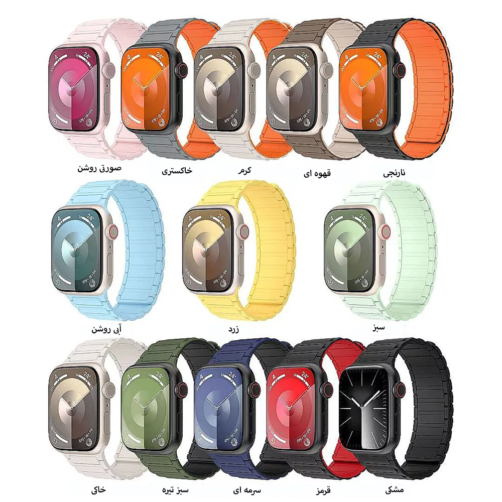 بند میچان مدل ESP MAGNETIC مناسب برای اپل واچ سری 1/2/3/4/5/6/7/8/9/10/SE/ULTRA سایز 44/45/46/49 میلی متری