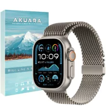 بند آکوآرا مدل Milanese Elite مناسب برای ساعت هوشمند اپل واچ سری Se/1/2/3/4/5/6/7/8/9/Ultra/Ultra2 سایز 42/44/45/49mm