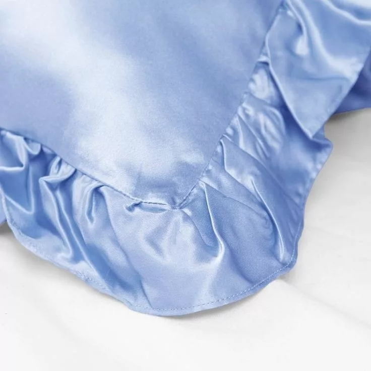 روبالشی مدل ساتن چین دار مجموعه 2 عددی