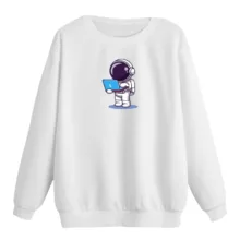 سویشرت زنانه مدل فضانورد و لپ تاپ