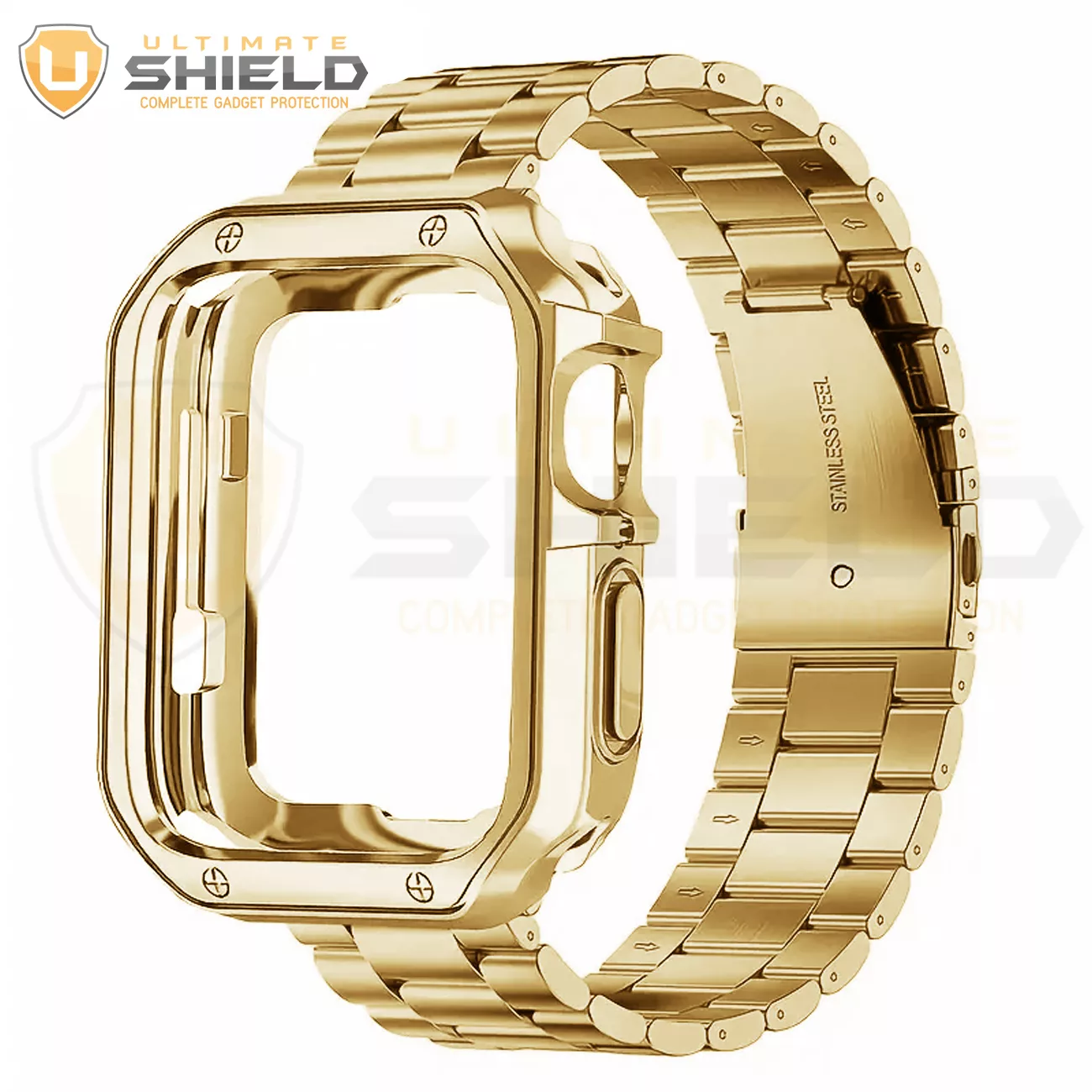 بند آلتیمیت شیلد مدل 3BLX مناسب برای اپل واچ سری 7/8/9 سایز 45 میلی متری به همراه کاور