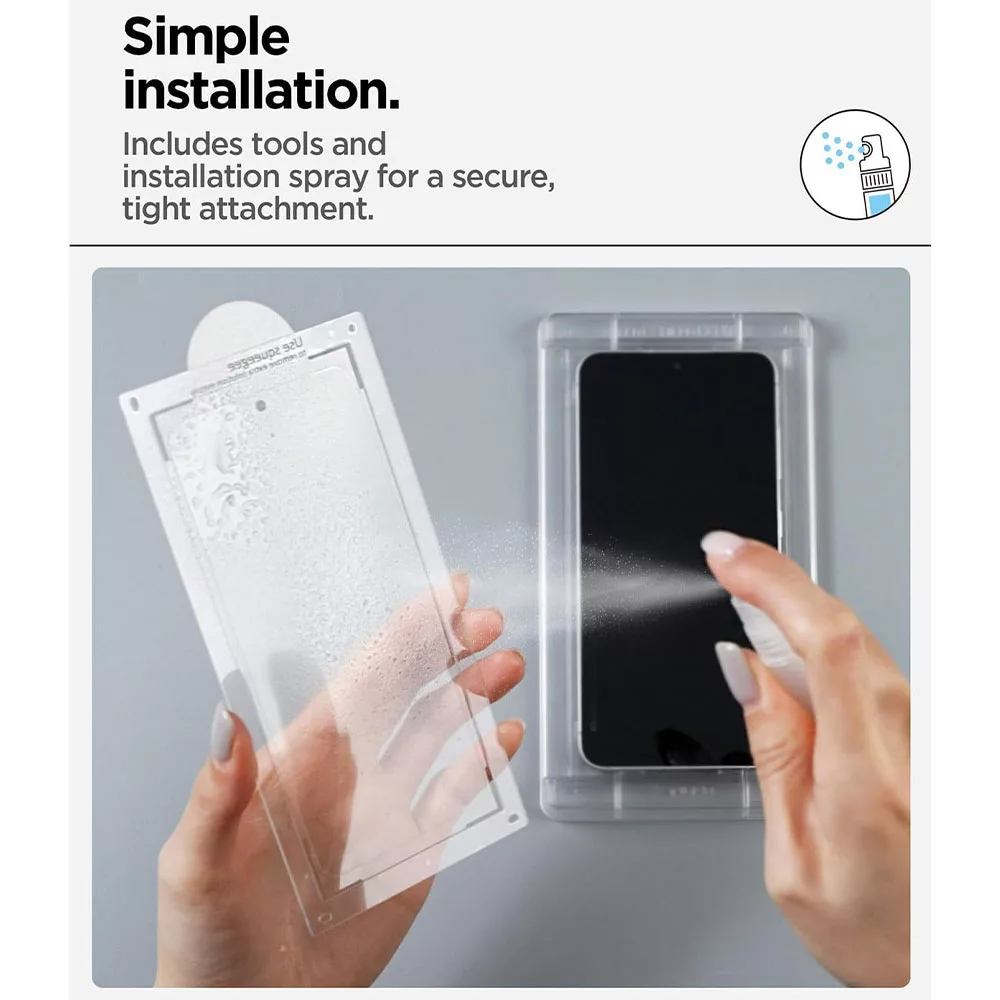 محافظ صفحه نمایش اسپیگن مدل EliteShield EZ Fi مناسب برای گوشی موبایل سامسونگ Galaxy S25 Ultra