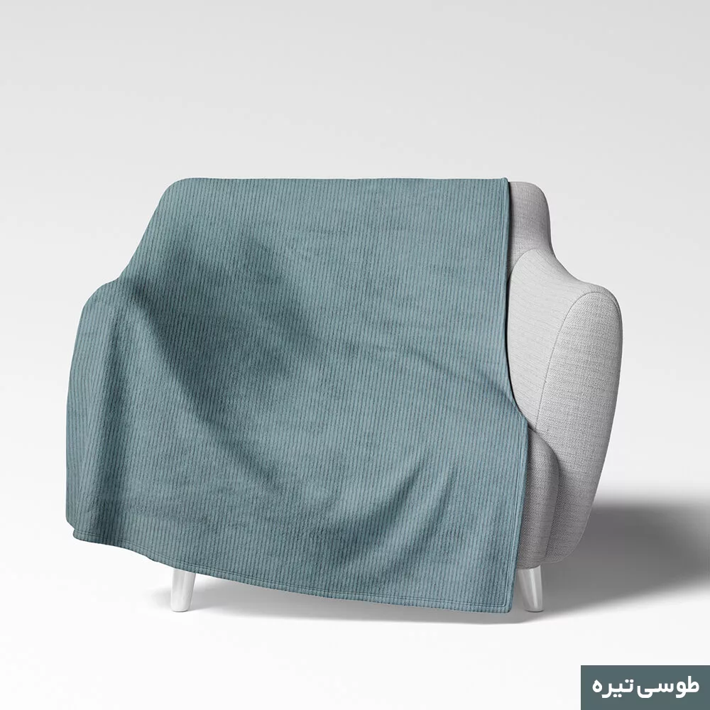 شال مبل شاران هوم مدل مخملی طرح راه راه سایز 150×170 سانتی متر