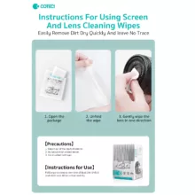 دستمال تمیز کننده لنز و دوربین کوتتسی مدل TR-017 بسته پنجاه عددی