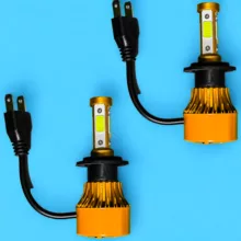 هدلایت نور پایین چراغ جلو تک حالته بست یدک مدل یخی پایه H7 مناسب برای پراید 132 و 111 بسته 2 عددی