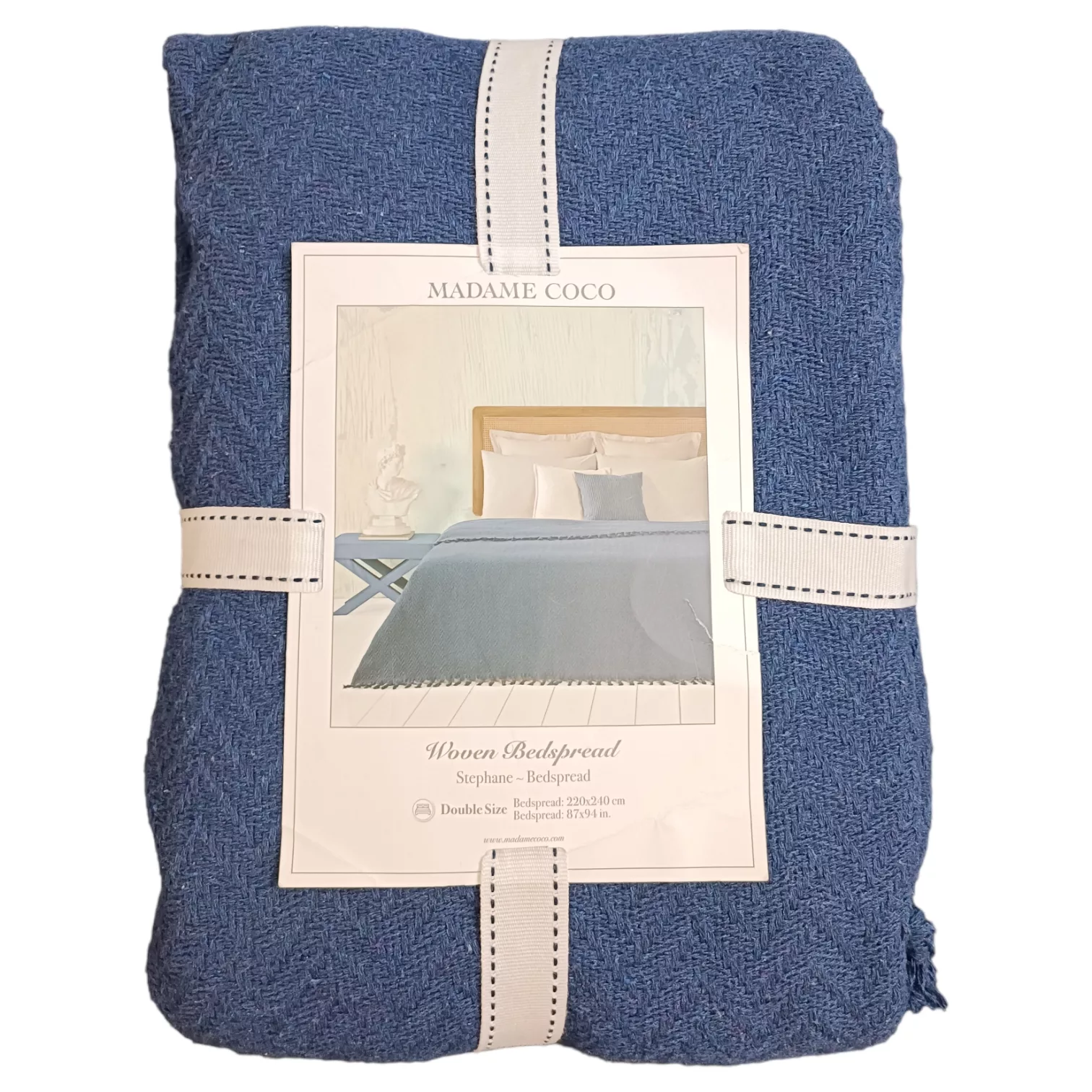 روتختی مادام کوکو مدل Stephane Lacivert Yatak Ortusu یک نفره سایز 220×160 سانتی متر