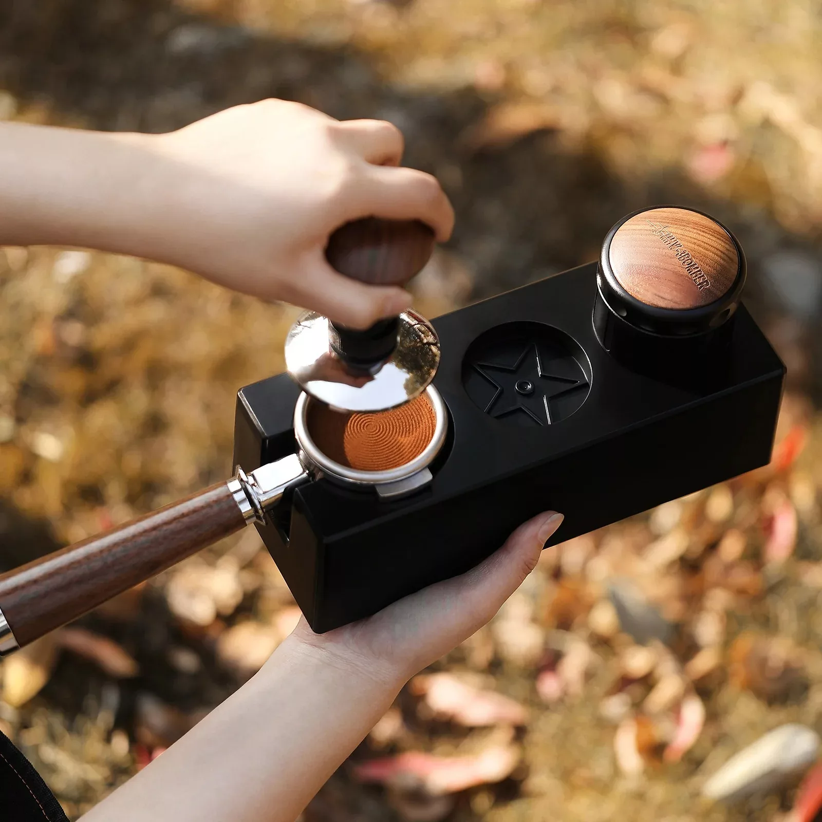 استند پرتافیلتر قهوه ام اچ دبلیو تری بمبر مدل ABS universal-51-58mm