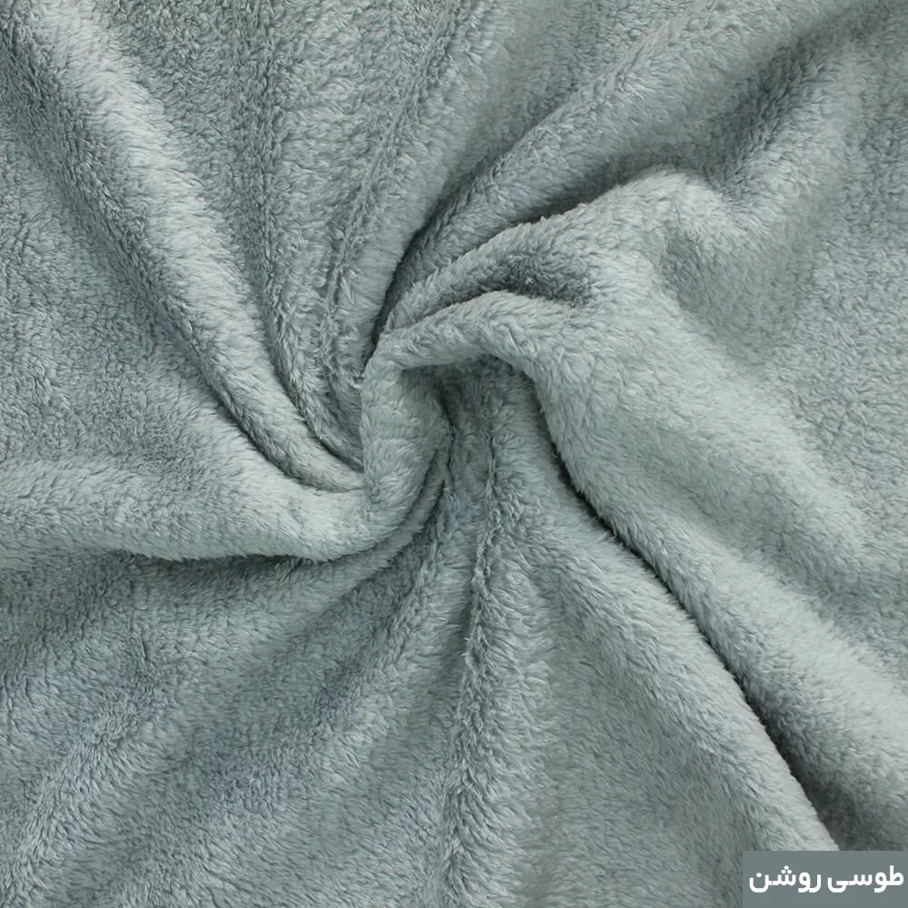 شال مبل شاران هوم مدل مخملی طرح ساده سایز 180×180 سانتی متر