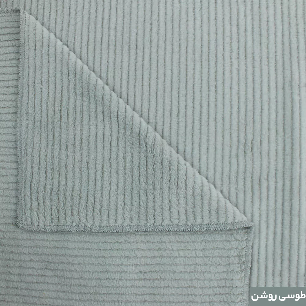 شال مبل شاران هوم مدل مخملی طرح راه راه سایز 250×170 سانتی متر