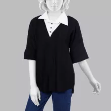 تونیک آستین سه ربع زنانه رخت پارسی
مدل S-02 رنگ مشکی