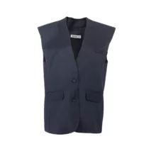 جلیقه زنانه سرژه مدل 234115 رنگ سرمه ای