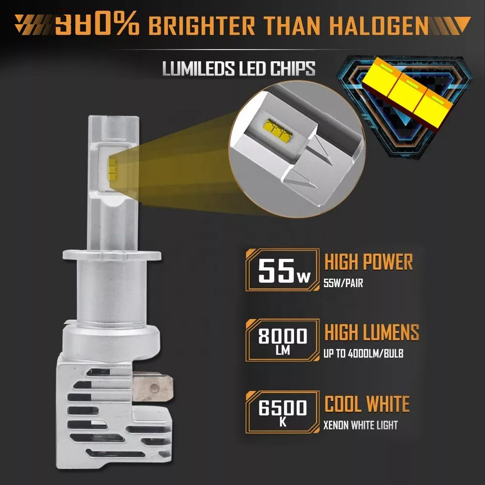 لامپ هدلایت خودرو مدل 2024M3 پایه H3 بسته دو عددی