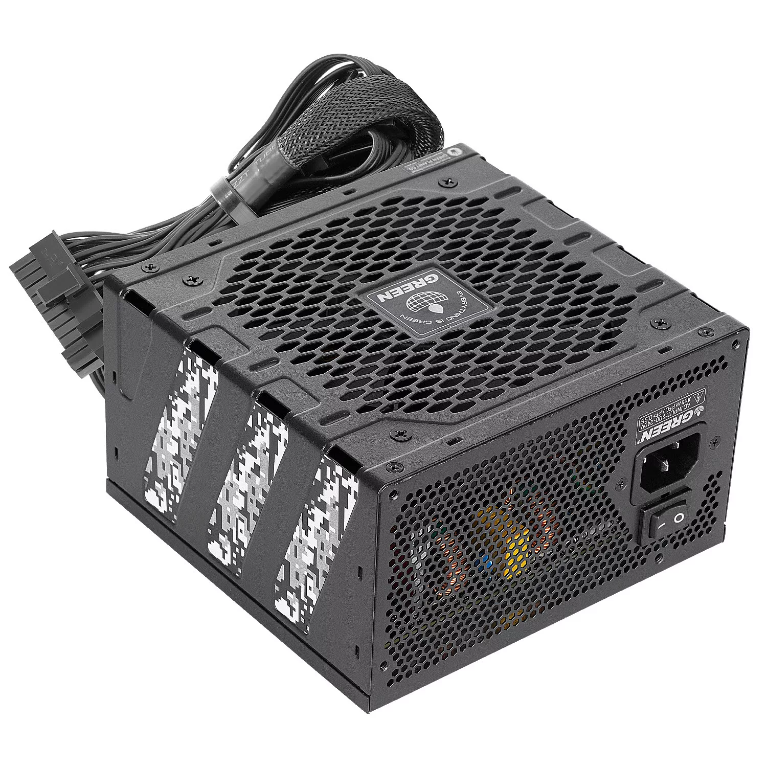 منبع تغذیه کامپیوتر 600W وات گرین مدل GP600A-GED V3.1 (ATX 3.1)