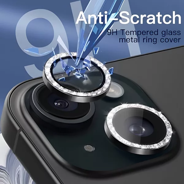 محافظ لنز دوربین چلیپا مدل Luminous مناسب برای گوشی موبایل اپل iPhone 15