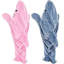 پتو کوکو جم مدل کوسه ای کودکان سایز 100×50 سانتی متر