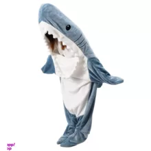 پتو کوکو جم مدل کوسه ای کودکان سایز 100×50 سانتی متر