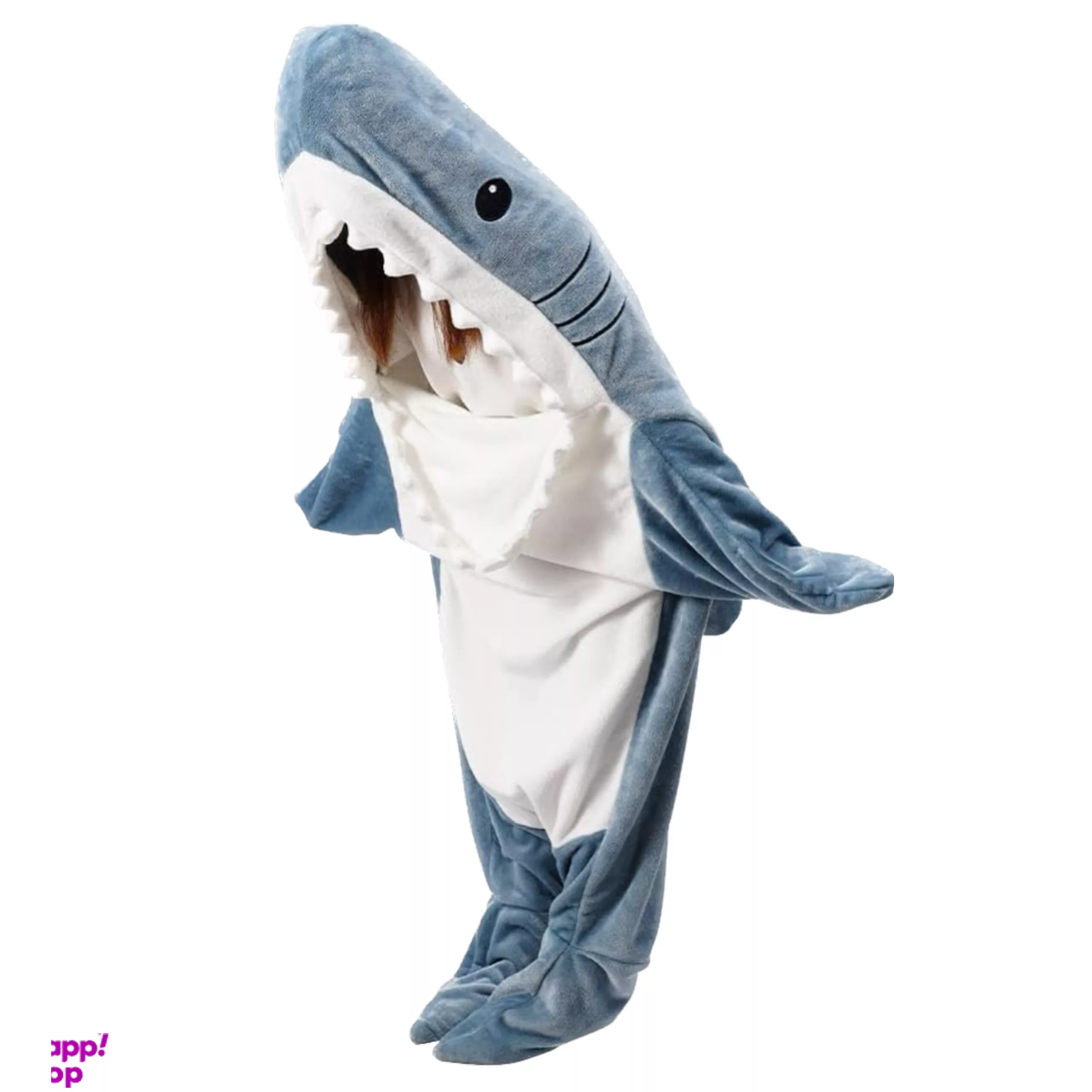 پتو کوکو جم مدل کوسه ای کودکان سایز 100×50 سانتی متر