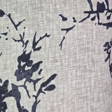 رو بالشی مدل پاکتی طرح شاخه طوسی سایز 70x50 سانتی متر بسته 2 عددی