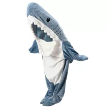 پتو کوکو جم مدل کوسه ای سایز 200×75 سانتی متر