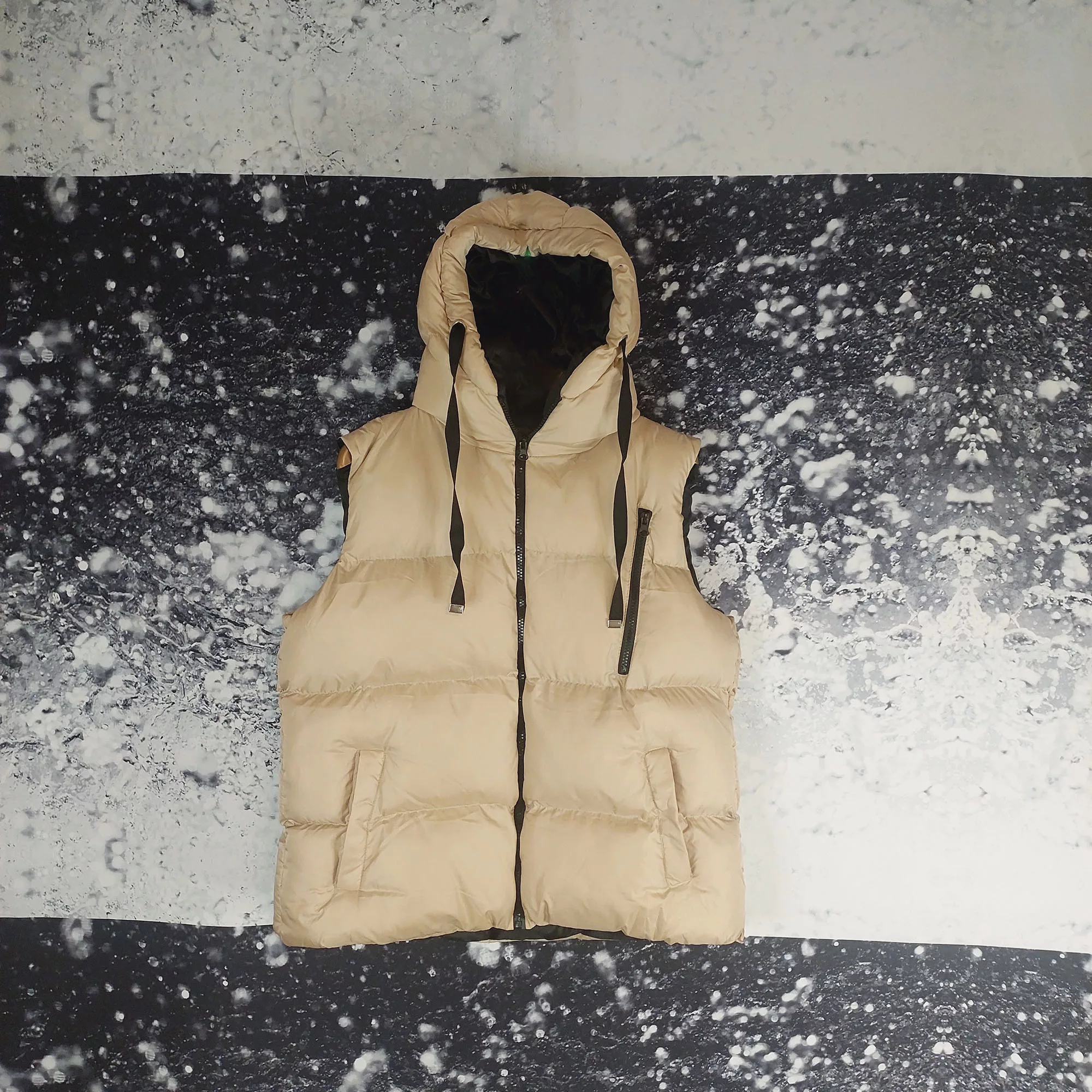 پافر زنانه مدا بیر مدل کلاه دار