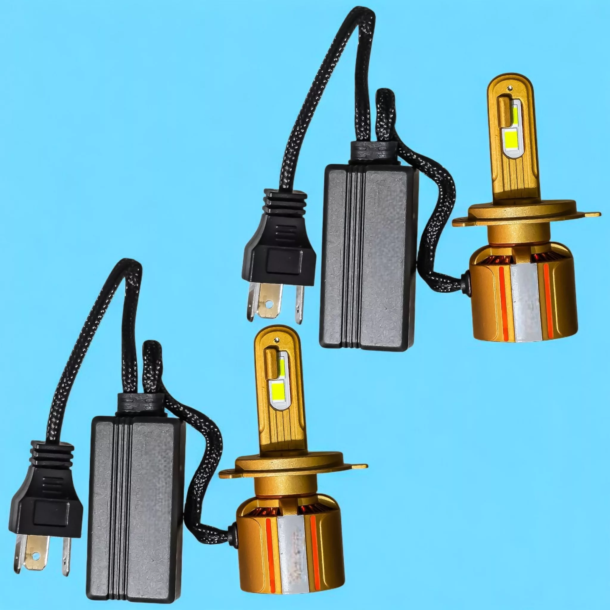 لامپ نور پایین و نور بالا چراغ جلو تک حالته بست یدک مدل یخی کد X19 با پایه H4 مناسب برای پژو 405 بسته ۲ عددی