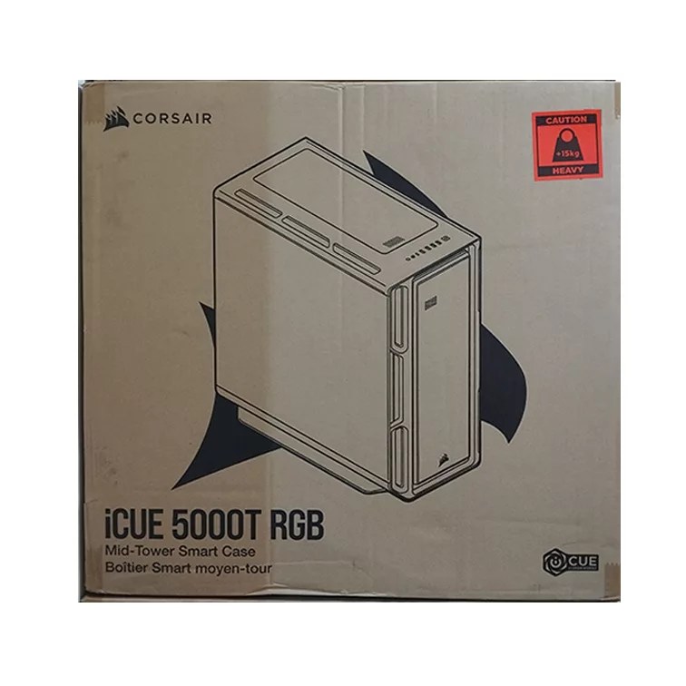 کیس کامپیوتر کورسیر مدل iCUE 5000T RGB WH